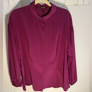 Escada magenta blouse sz 46, like new